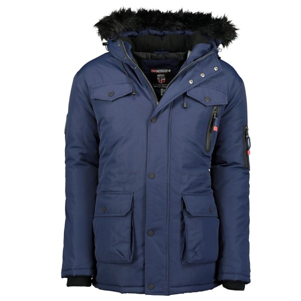 Geografische Noorwegen - Parka De Hombre Alcaline Azul Marino Marine