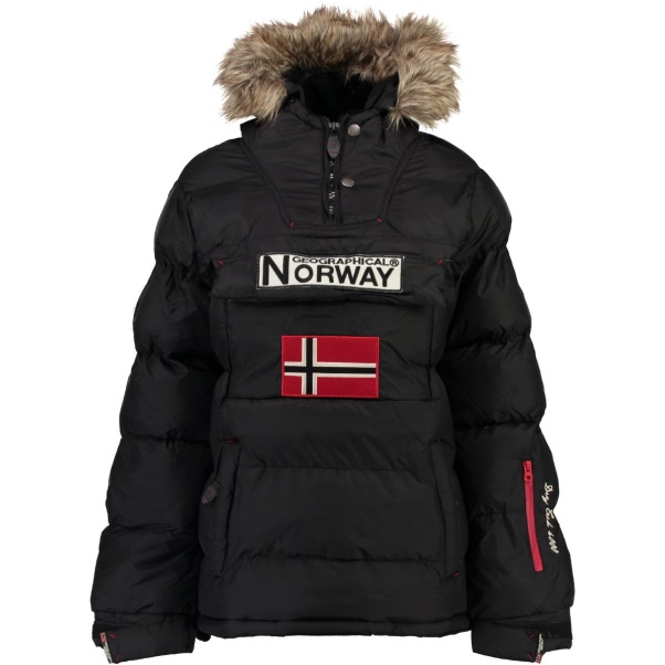 Geografisch Noorwegen - Chaqueta De Mujer Anson Negro Zwart