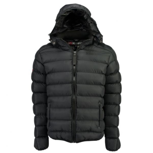 Geografische Noorwegen - Parka De Hombre Balans Negro Zwart
