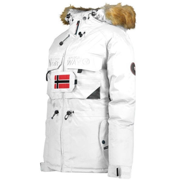 Geografisch Noorwegen - Parka De Mujer Bellaciao Blanco Wit