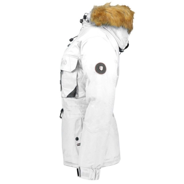 Geografisch Noorwegen - Parka De Mujer Bellaciao Blanco Wit