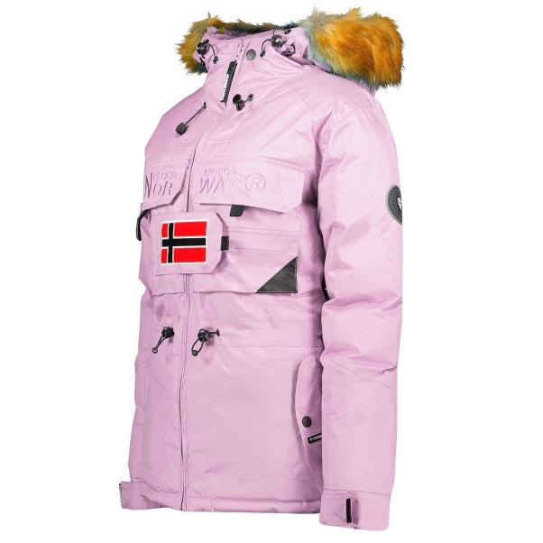 Geografisch Noorwegen - Parka De Mujer Bellaciao Rosa Claro Rosa
