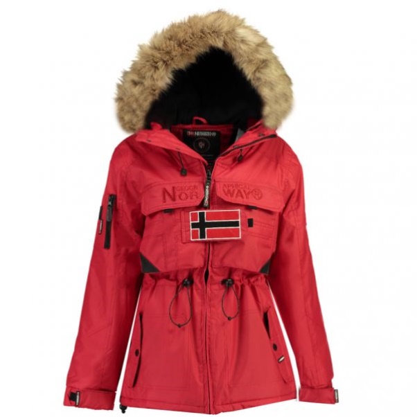 Geografisch Noorwegen - Parka De Niña Bellaciao Rojo Rood