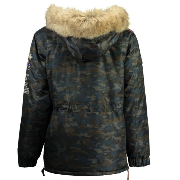 Geografische Noorwegen - Parka De Hombre Boemerang Camo Azul Marino Marine