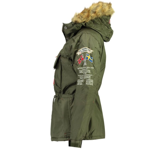 Geografisch Noorwegen - Parka De Mujer Boomera Caqui Kaki