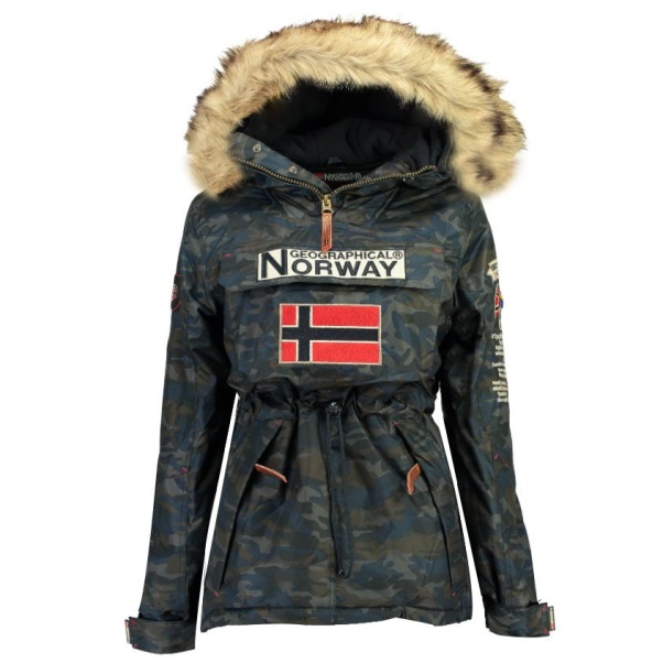 Geografische Noorwegen - Parka Mujer Boomera Cam0 Azul Marino Marine