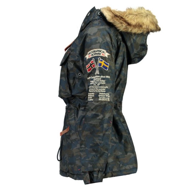 Geografische Noorwegen - Parka Mujer Boomera Cam0 Azul Marino Marine