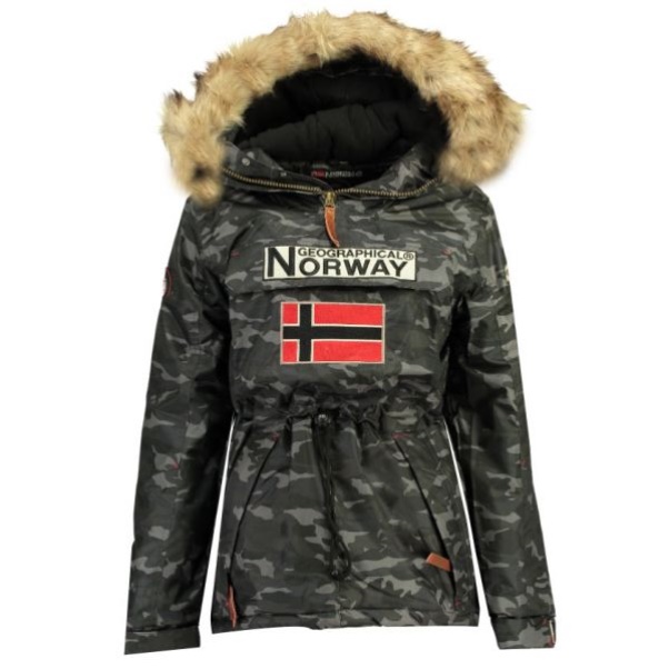 Geografische Noorwegen - Parka Mujer Boomera Cam0 Negro Zwart