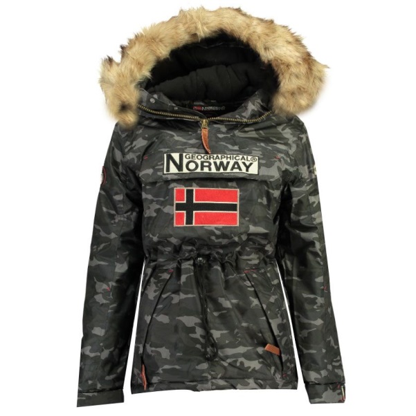Geografische Noorwegen - Parka Mujer Boomera Cam0 Negro Zwart