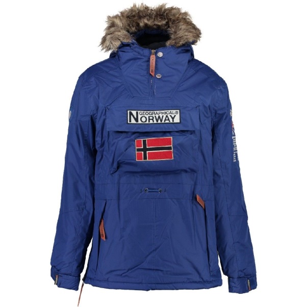 Geografisch Noorwegen - Parka De Hombre Boemerang Azul Eléctrico Blauw