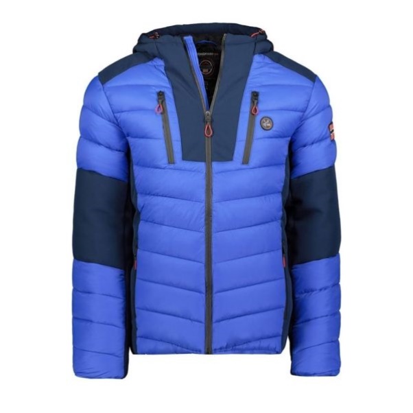 Geografische Noorwegen - Parka De Hombre Doysun Azul Eléctrico Blauw