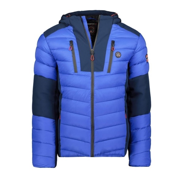 Geografische Noorwegen - Parka De Hombre Doysun Azul Eléctrico Blauw
