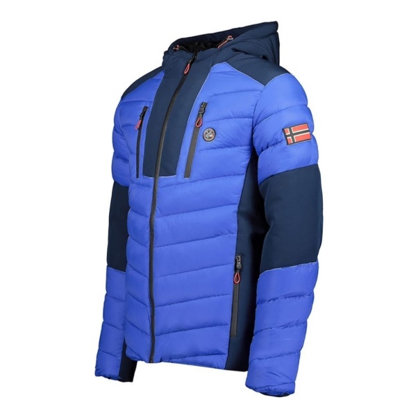 Geografische Noorwegen - Parka De Hombre Doysun Azul Eléctrico Blauw