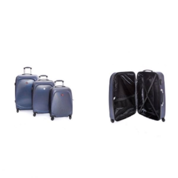 Geografisch Noorwegen - Set De Tres Maletas Salvadore Azul Marino Marine