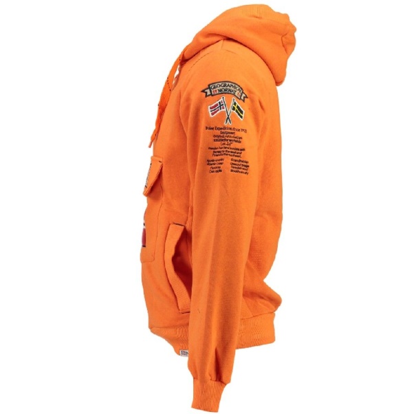 Geografisch Noorwegen - Sudadera De Hombre Gymles Naranja Orange