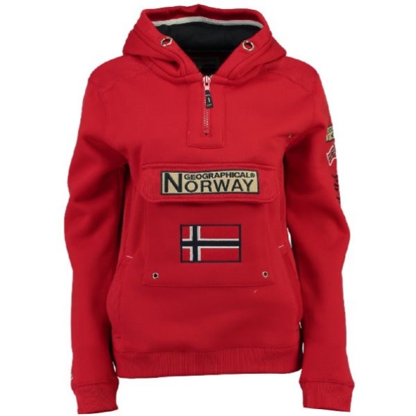 Geografisch Noorwegen - Sudadera De Hombre Gymles Rojo Rood
