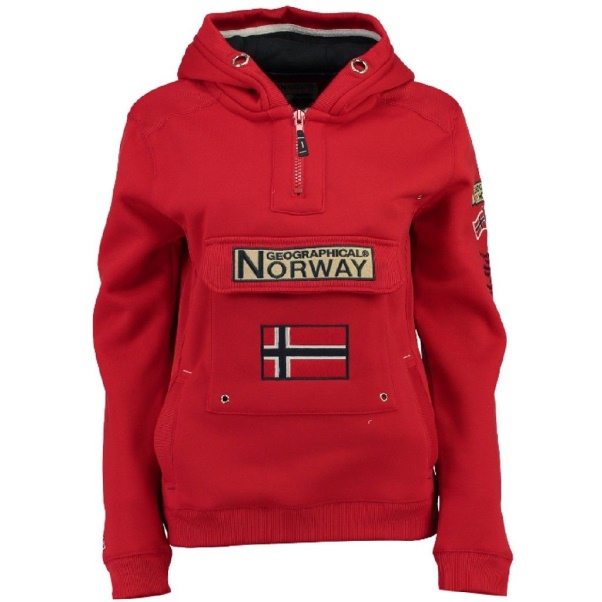 Geografisch Noorwegen - Sudadera De Hombre Gymles Rojo Rood