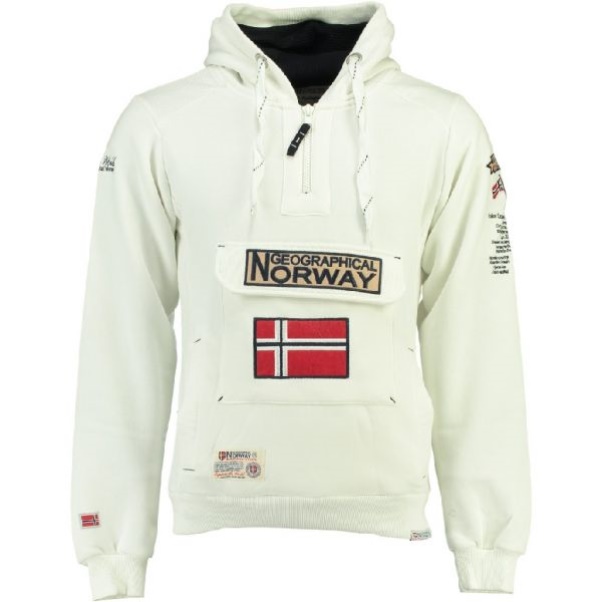 Geografisch Noorwegen - Sudadera De Hombre Gymles Blanco Wit