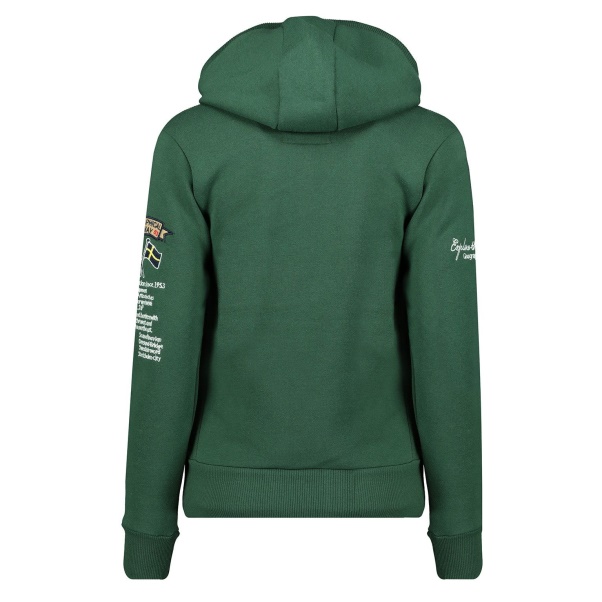 Geografisch Noorwegen - Sudadera De Mujer Gymles Verde Oscuro Rosa