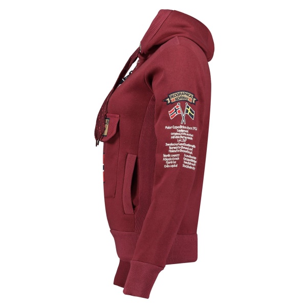 Geografisch Noorwegen - Sudadera De Mujer Gymles Burdeos Burdeos