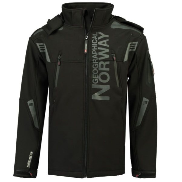 Geografische Noorwegen - Chaqueta Softshell De Hombre Talentueux Negro Zwart