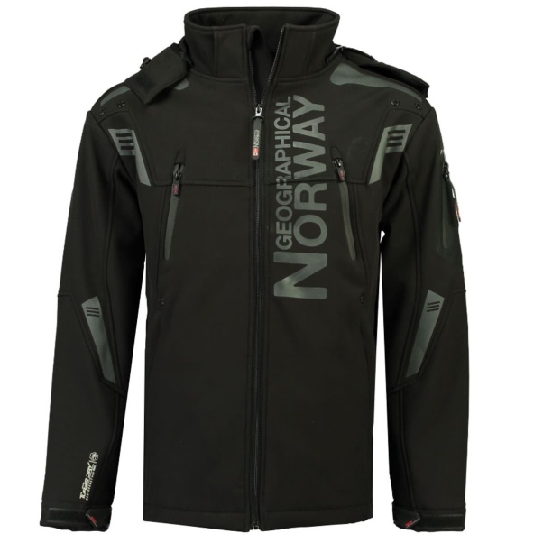 Geografische Noorwegen - Chaqueta Softshell De Hombre Talentueux Negro Zwart