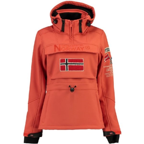 Geografisch Noorwegen - Chaqueta Softshell De Mujer Tilsit Koraal Koraal