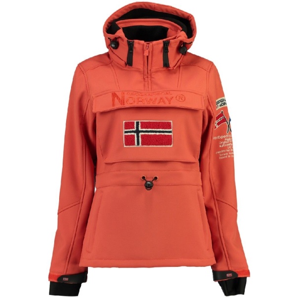 Geografisch Noorwegen - Chaqueta Softshell De Mujer Tilsit Koraal Koraal