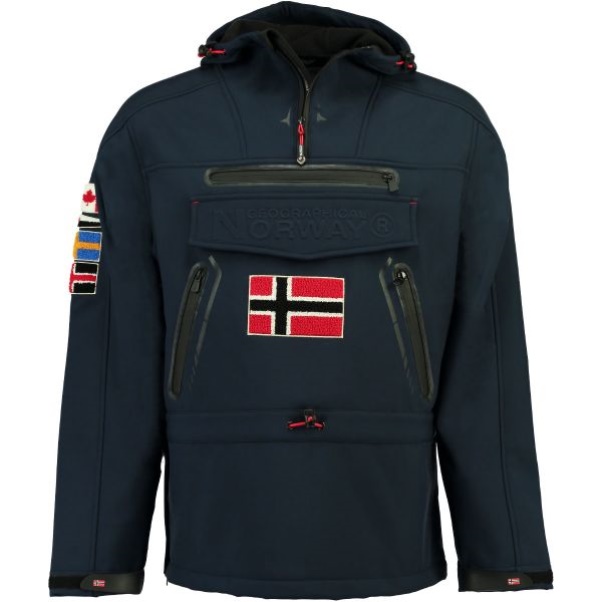 Geografisch Noorwegen - Chaqueta Softshell De Hombre Tykoon Azul Marino Navy