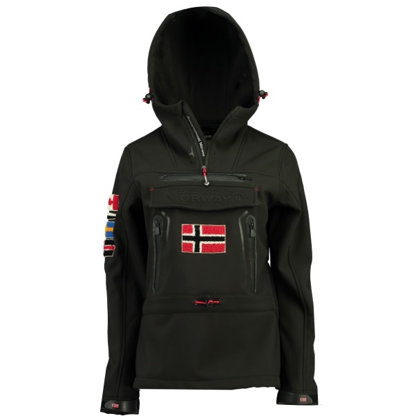 Geografische Noorwegen - Chaqueta Softshell De Mujer Tyka Negro Zwart